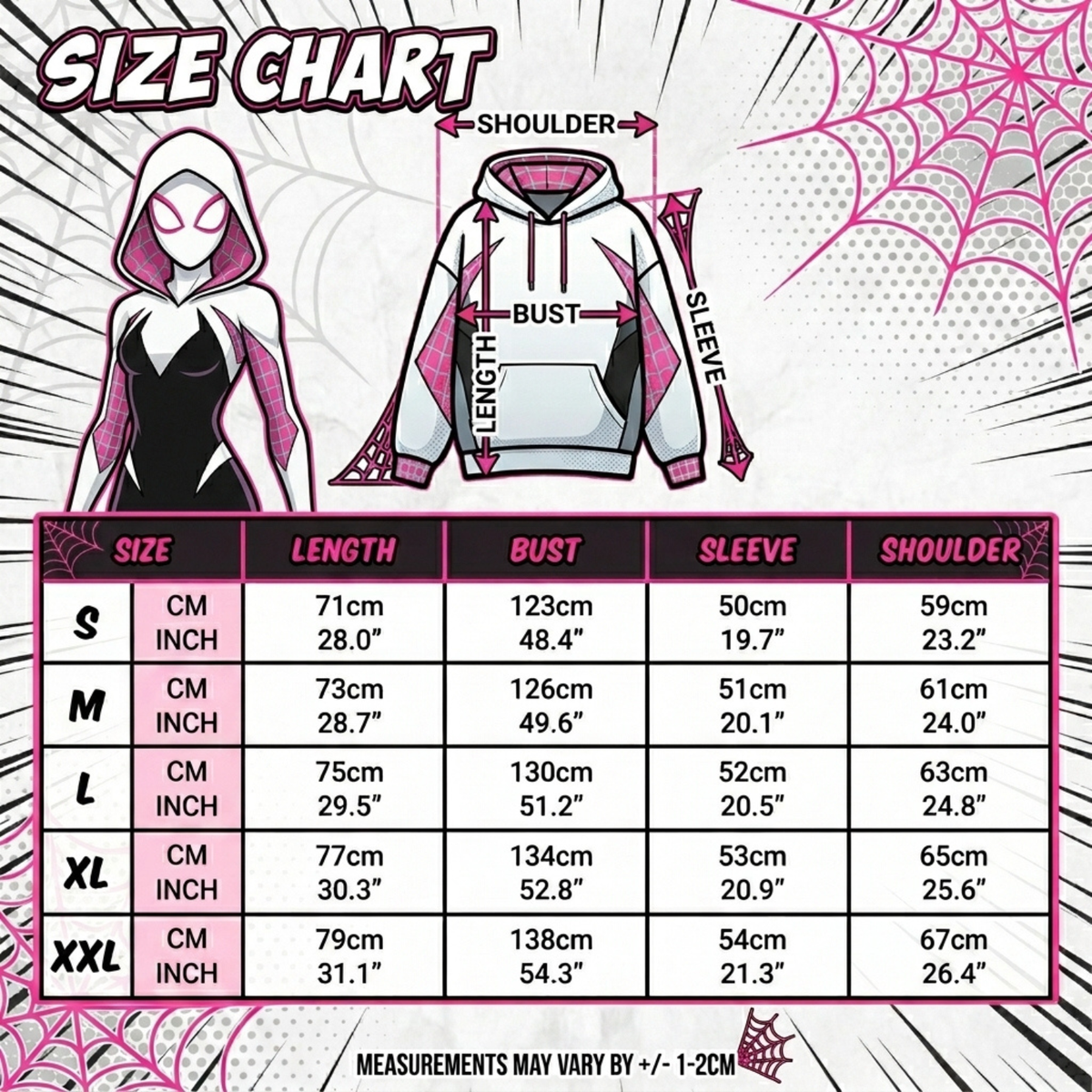 White & Pink Spider Web Zip-Up Hoodie – Unisex Graphic Sweatshirt