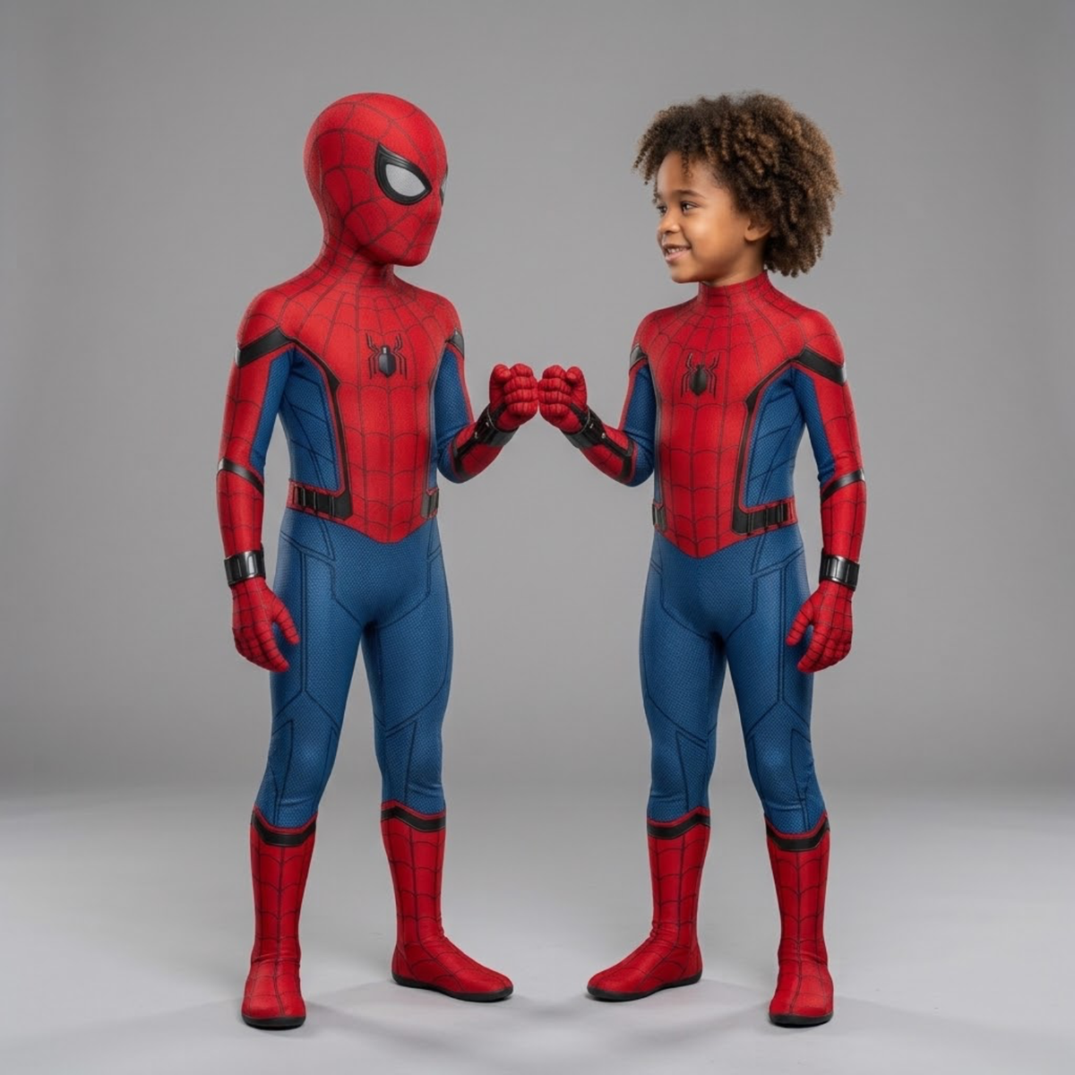 Red & Blue Spiderman Superhero Cosplay Costume – Full Body Bodysuit with Mask