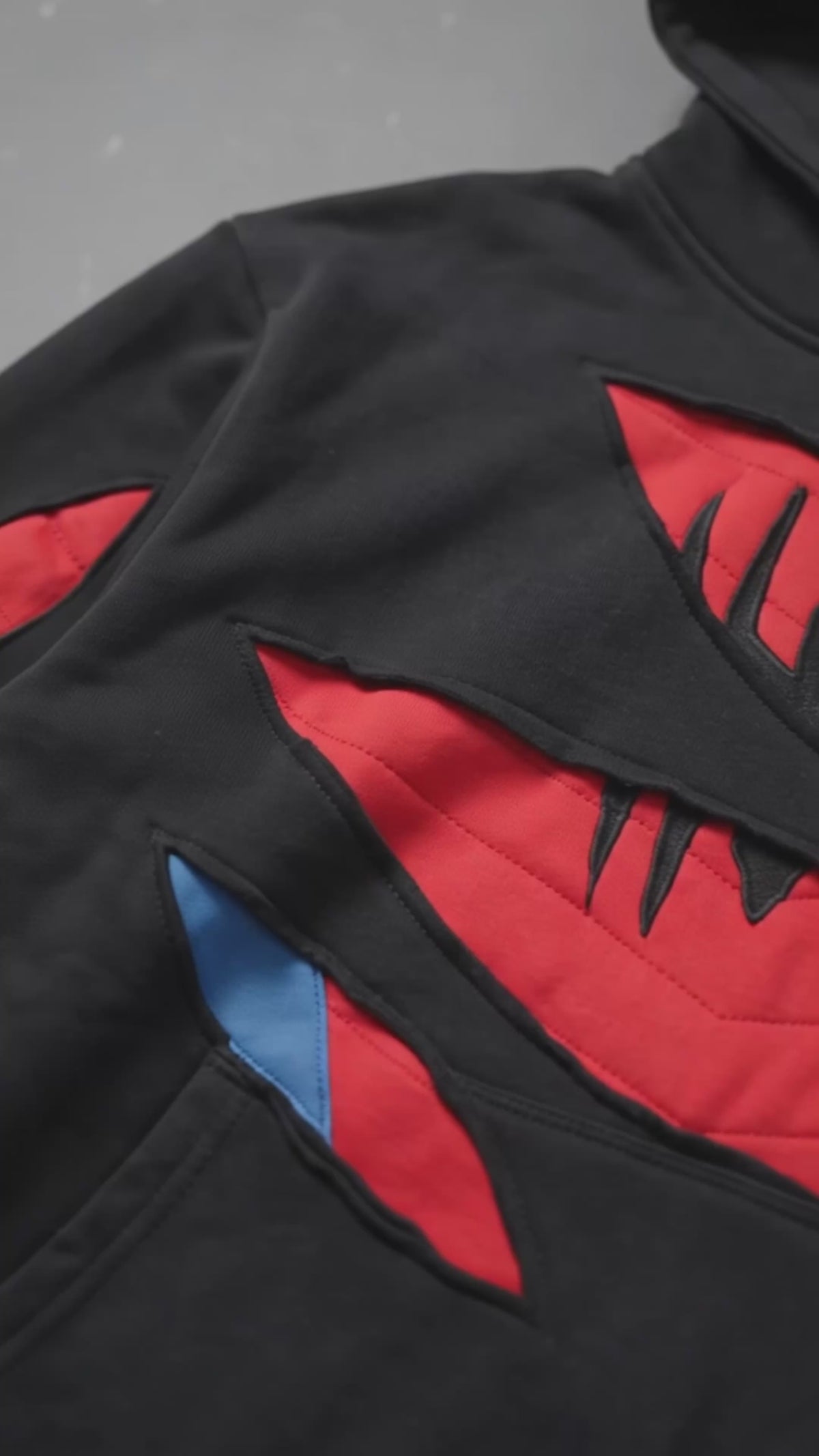 Black Red Superhero Hoodie, Spider-Inspired Graphic Sweatshirt, Pullover Hoodie with Kangaroo Pocket, Streetwear Gift for Cosplay Fans